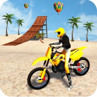 Motocross Beach Game : Bike Stunt Racing